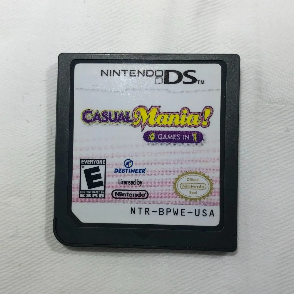 NINTENDO DS CASUAL MANIA GAME 4 GAMES IN 1